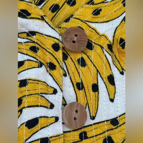 FARM RIO Spotted Bananas Cross-Back Mini Dress XS - Picture 6 of 17